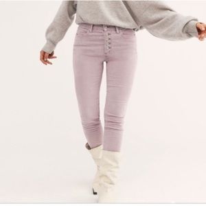 NWOT Free People We The Free Sun Chaser Corduroy Skinny Women’s Size 26 Lavender